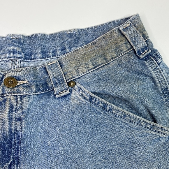 Vintage Lee Dungarees Carpenters Shorts Size 34 - Picture 12 of 13